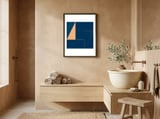 Minimalist Sailing framed in a serene room thumbnail
