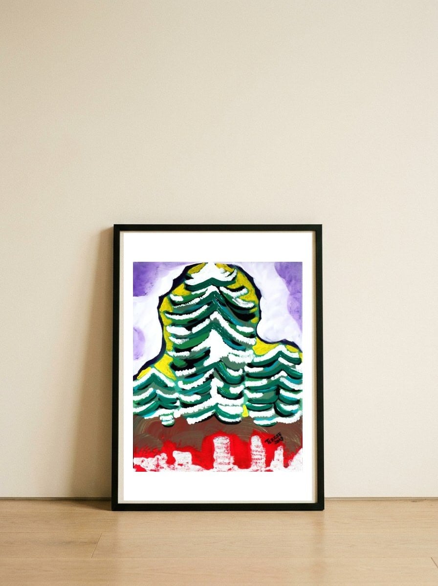 KUUSI — framed, leaning against the wall