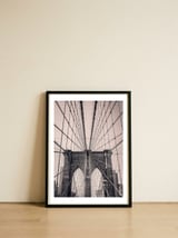 Brooklyn In Pink — framed, leaning against the wall thumbnail