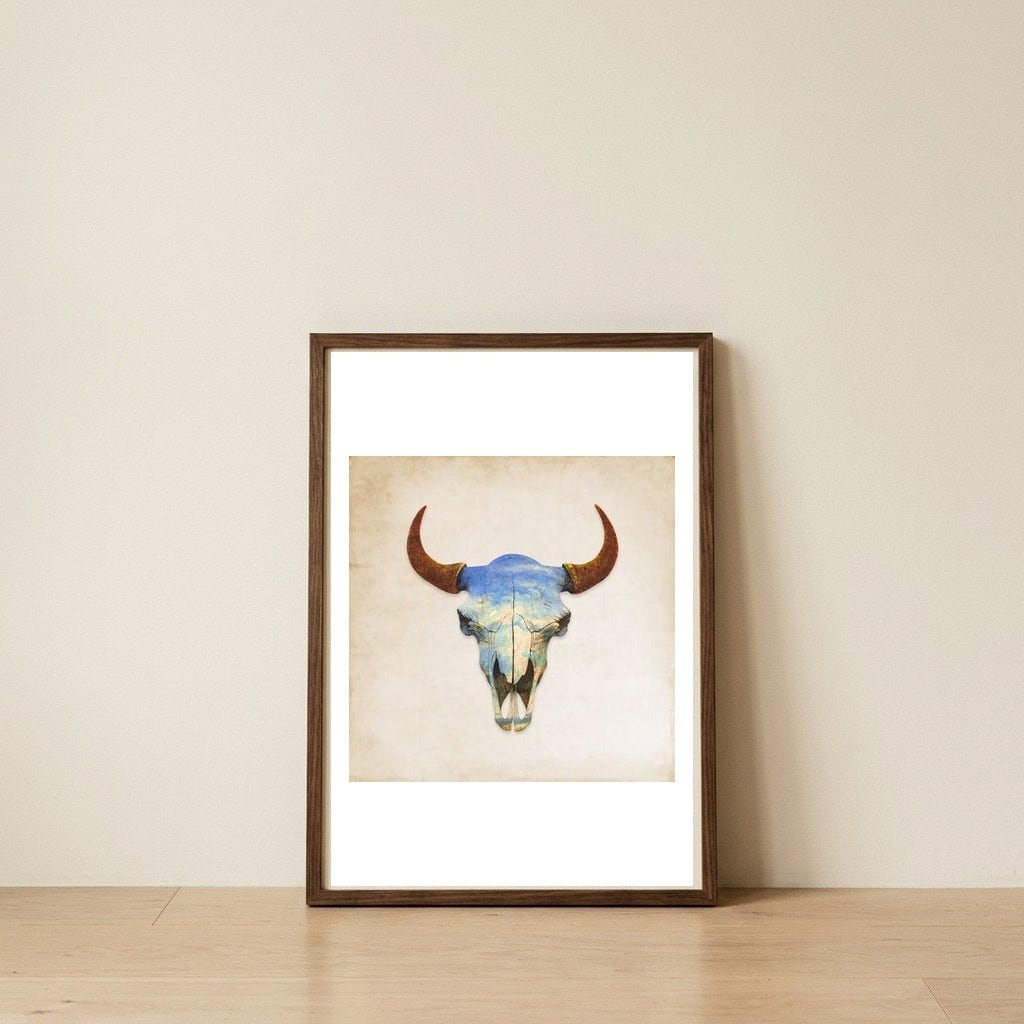 Big Sky — framed, leaning against the wall
