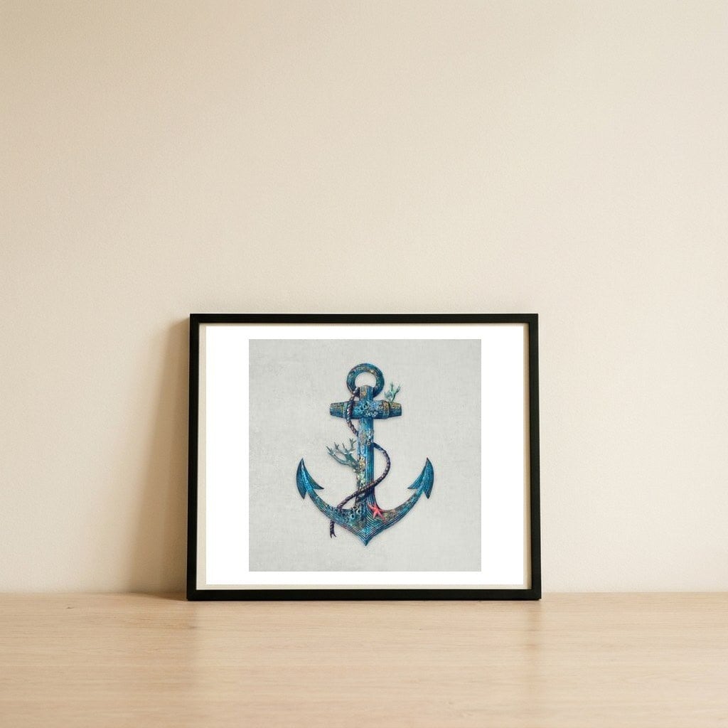 Lost At Sea — framed, leaning against the wall