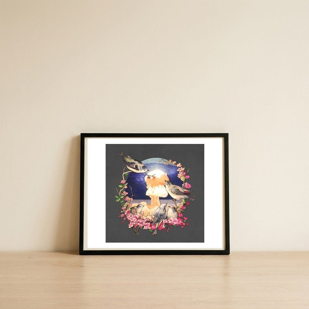 Second Sun — framed, leaning against the wall