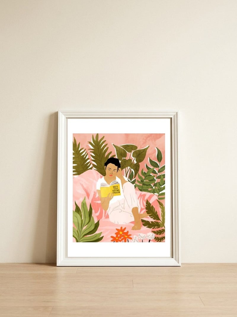 How To Create Your Own Junglow — framed, leaning against the wall