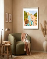 Biking In The Woods framed in a tender room thumbnail