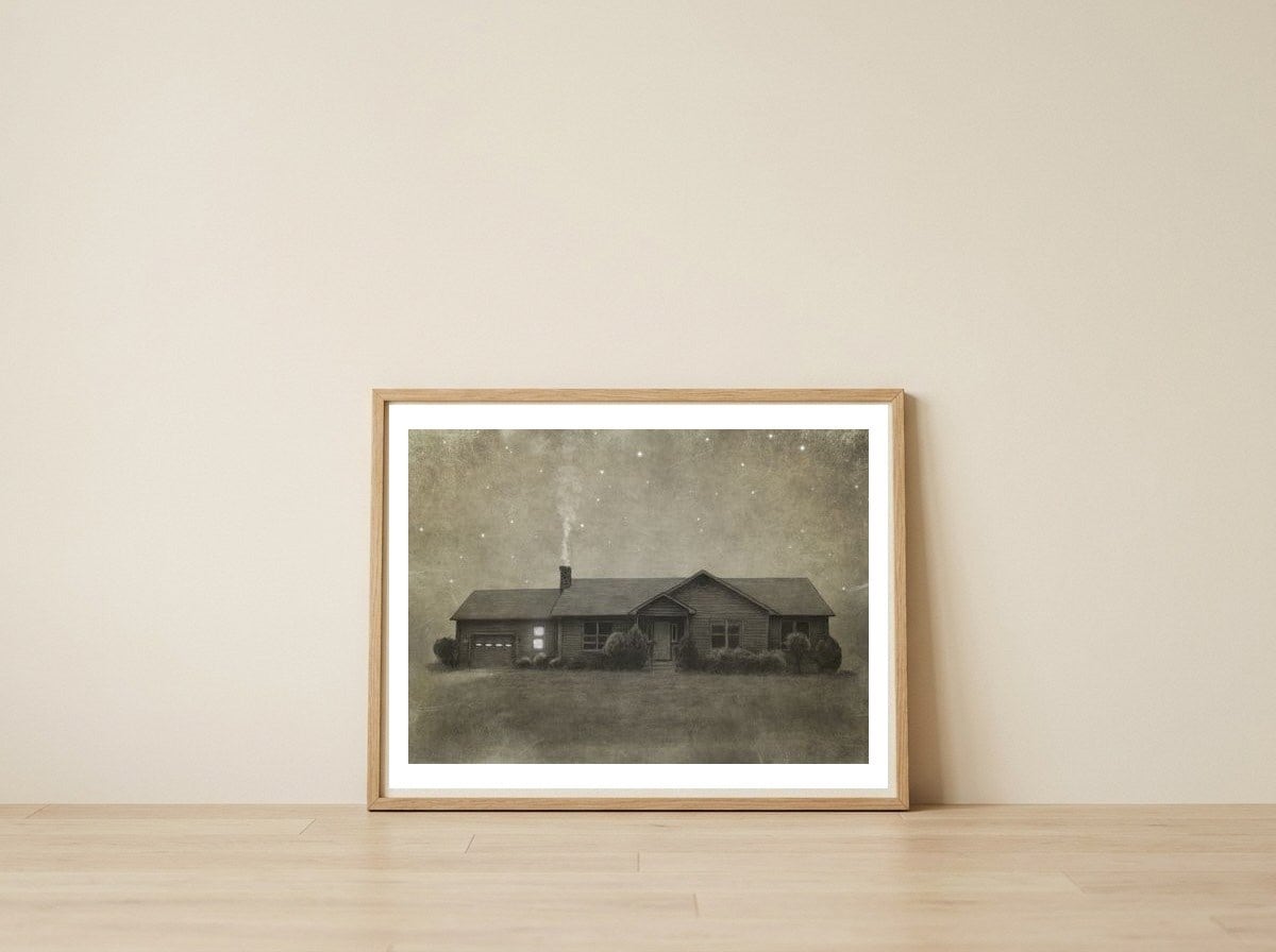 Late Night — framed, leaning against the wall