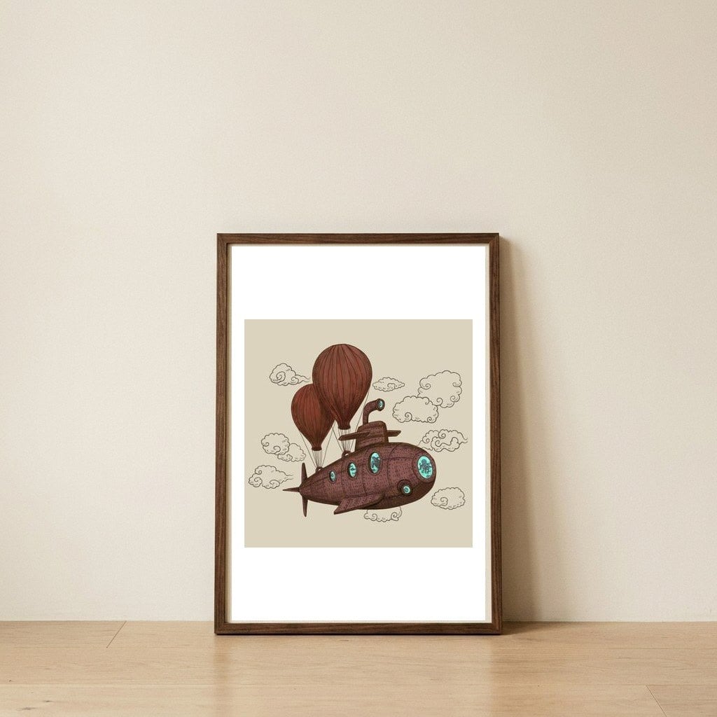 The Fantastic Voyage — framed, leaning against the wall