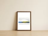 Sunlit wave — framed, leaning against the wall thumbnail