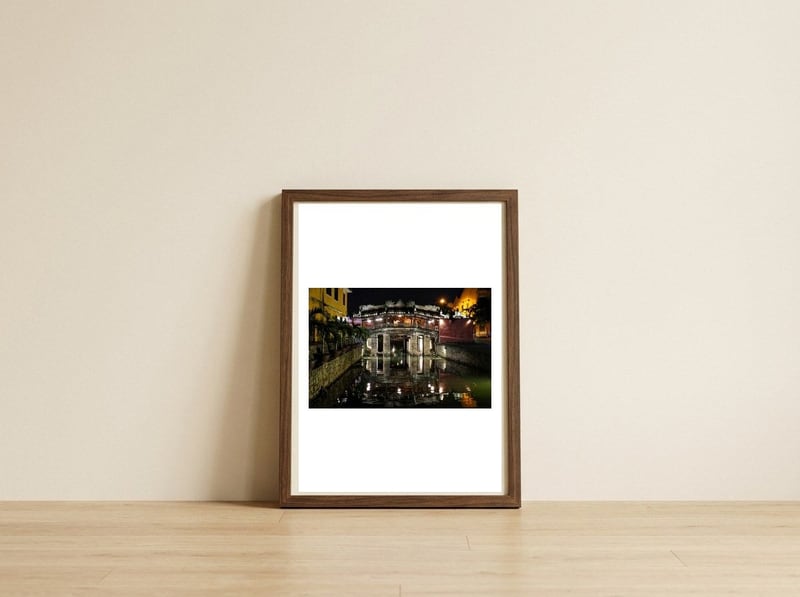 The Japanese Bridge. — framed, leaning against the wall