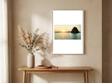 Sunset, Halong Bay framed in a welcoming room thumbnail