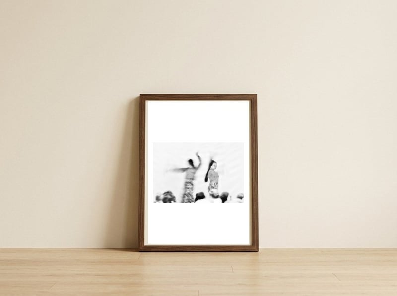 Flamenco — framed, leaning against the wall