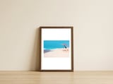 Parasol with shirt — framed, leaning against the wall thumbnail