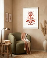 Artnoveau Scandi Style framed in a tender room thumbnail
