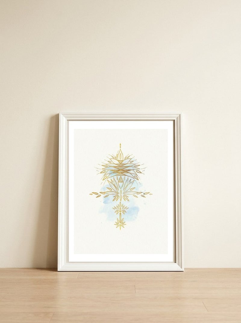 Spiritual Series: Water — framed, leaning against the wall