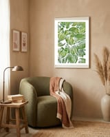 Wild Leaves III framed in a tender room thumbnail