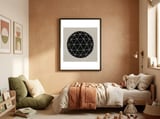 Geodesic framed in a playful room thumbnail