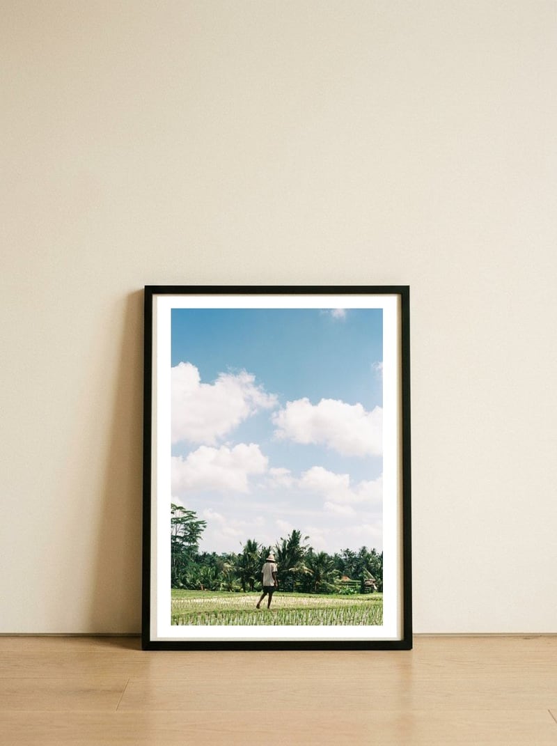 UBUD — framed, leaning against the wall