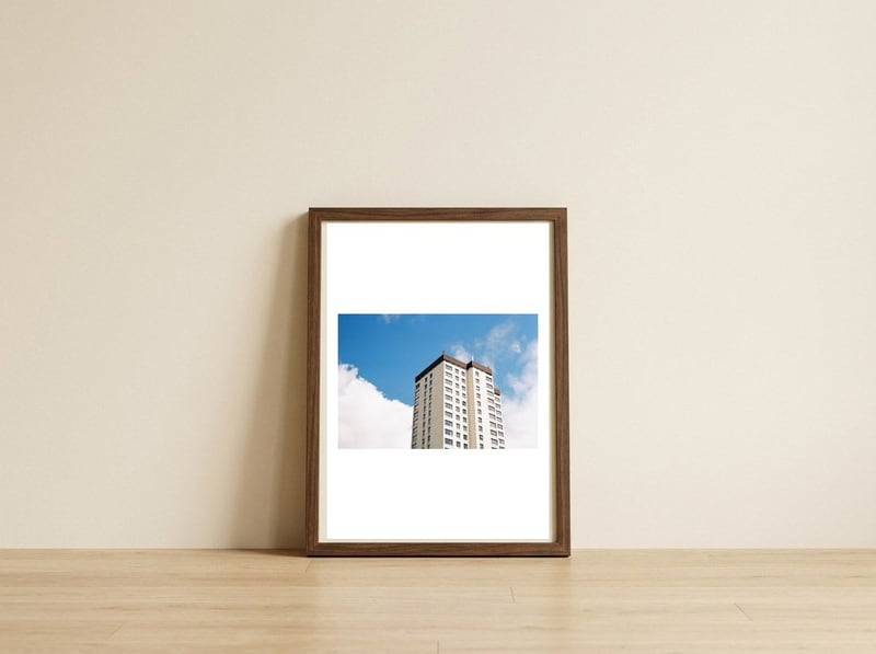BENWELL — framed, leaning against the wall