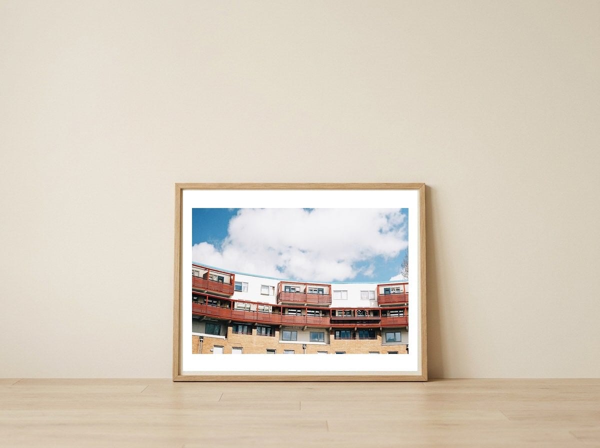BYKER — framed, leaning against the wall