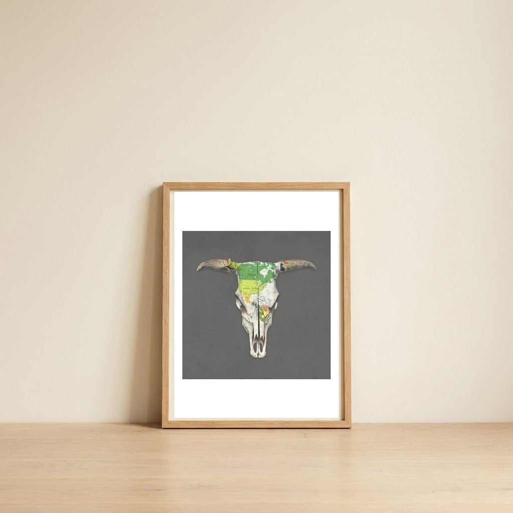 Go West — framed, leaning against the wall