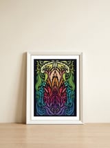 Art Noveau Rainbow — framed, leaning against the wall thumbnail