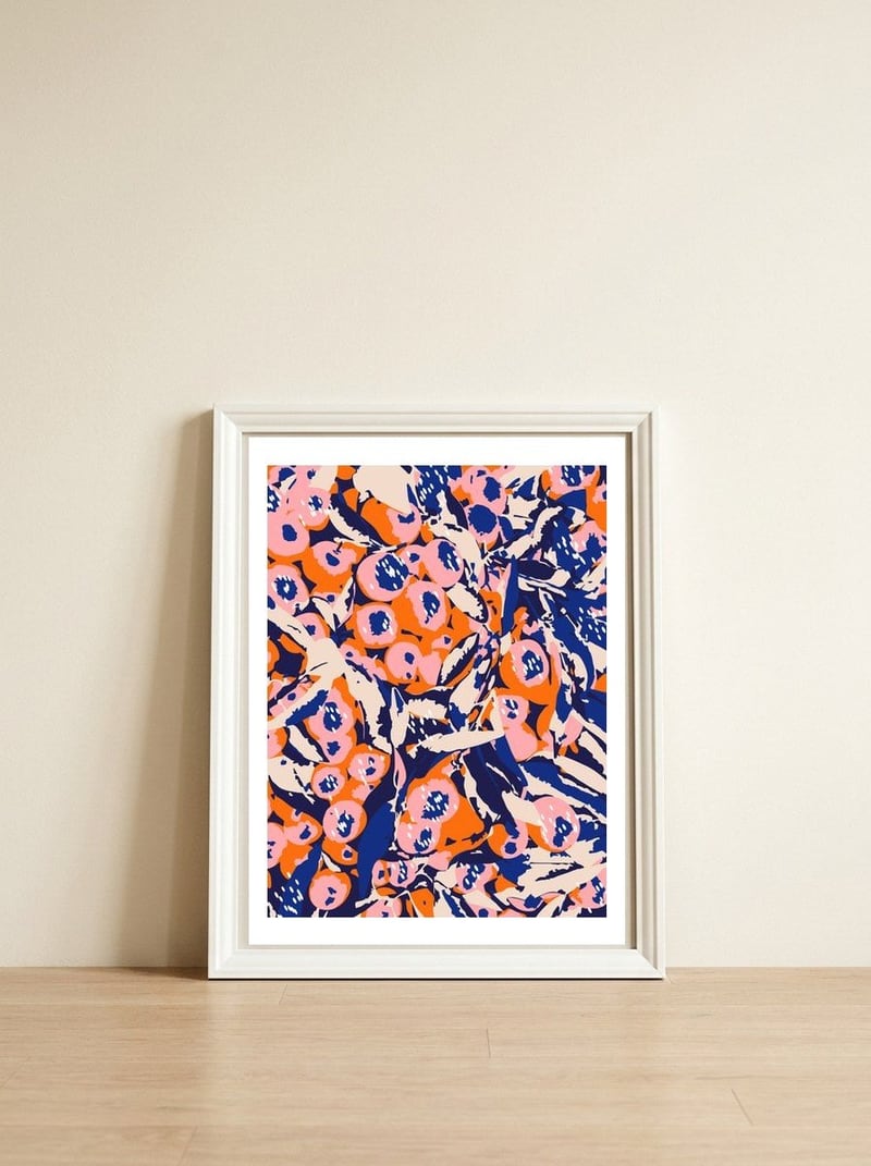 Vanity — framed, leaning against the wall