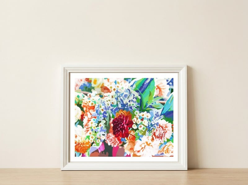 Bloom With Grace — framed, leaning against the wall