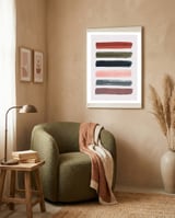 Brush Strokes framed in a tender room thumbnail