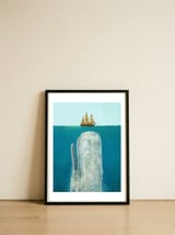 The Whale — framed, leaning against the wall thumbnail
