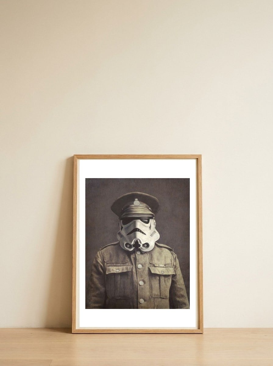 Sgt Stormley — framed, leaning against the wall