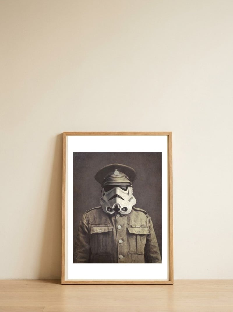 Sgt Stormley — framed, leaning against the wall