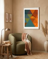 Triangles Colors City 2 framed in a tender room thumbnail
