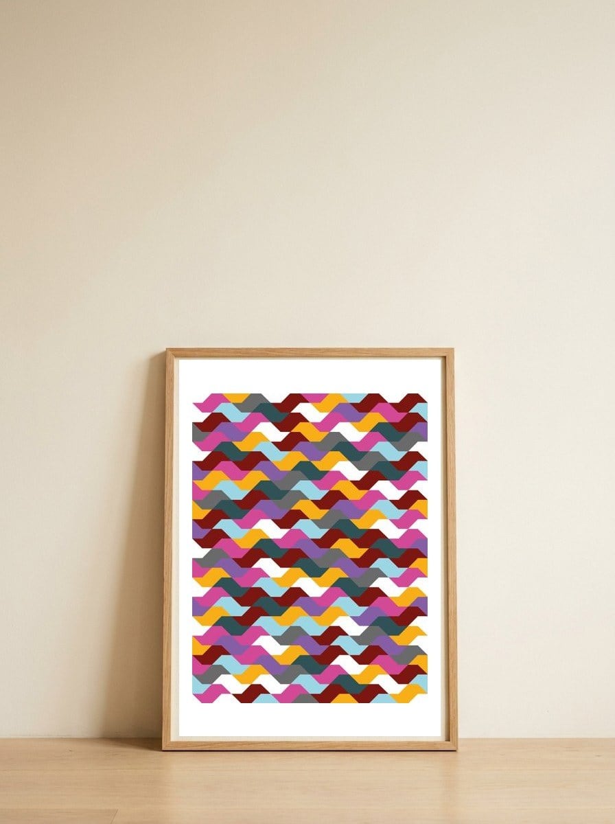 Sao Paulo Colors — framed, leaning against the wall