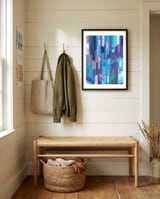 Geometric Triangles Ice framed in a relaxed room thumbnail