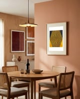 Geometric Soul Mates framed in a intimate room thumbnail
