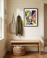 Geometric Mind framed in a relaxed room thumbnail