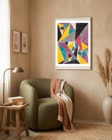 Geometric Mind framed in a tender room thumbnail