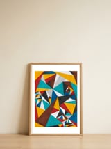 Geometric Mind 2 — framed, leaning against the wall thumbnail
