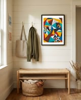 Geometric Mind 2 framed in a relaxed room thumbnail
