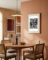 Geometric Madness framed in a intimate room thumbnail