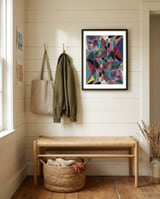 Geometric Madness framed in a relaxed room thumbnail