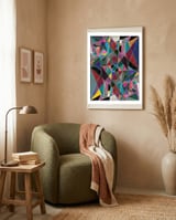 Geometric Madness framed in a tender room thumbnail