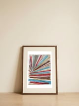 Geometric Freedom — framed, leaning against the wall thumbnail