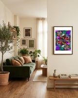 Geometric Dream framed in a grounding room thumbnail