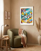 Geometric Boom framed in a tender room thumbnail