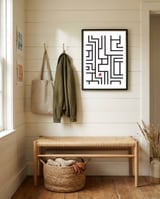 Geometric Lab Flower framed in a relaxed room thumbnail