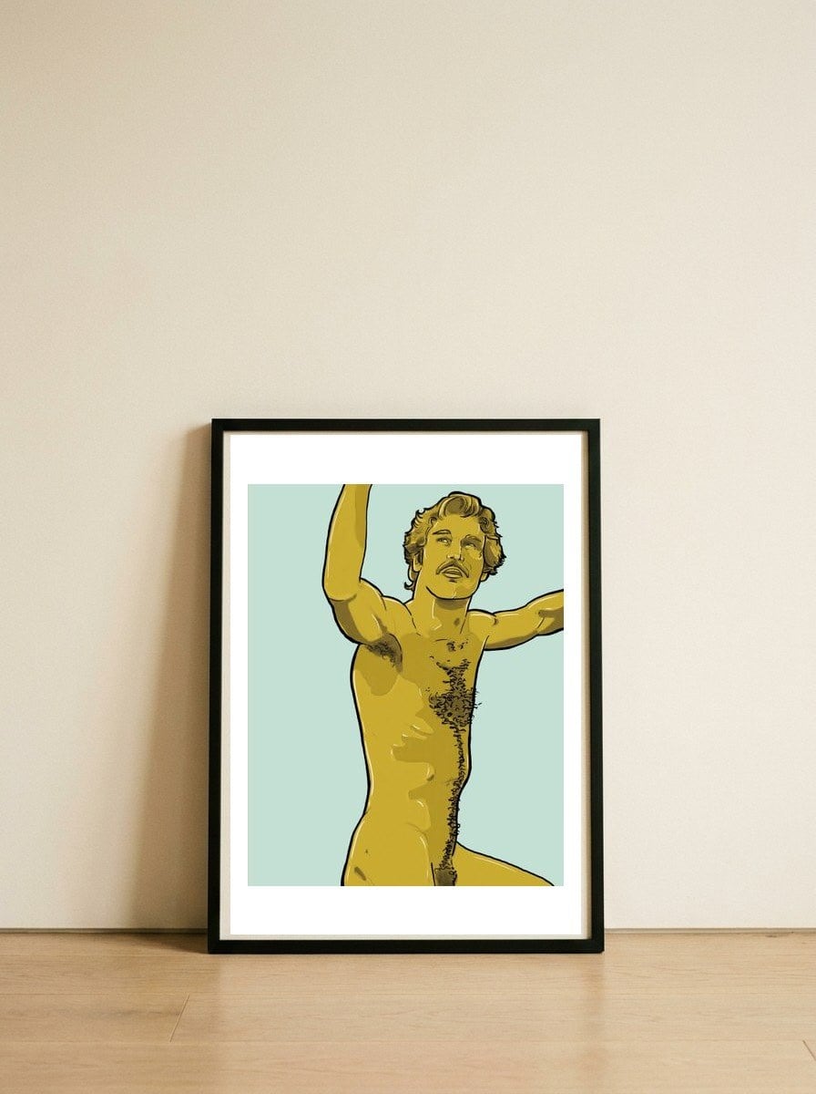 Ken — framed, leaning against the wall