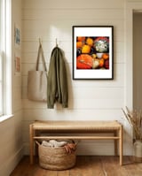 Pumpkins framed in a relaxed room thumbnail