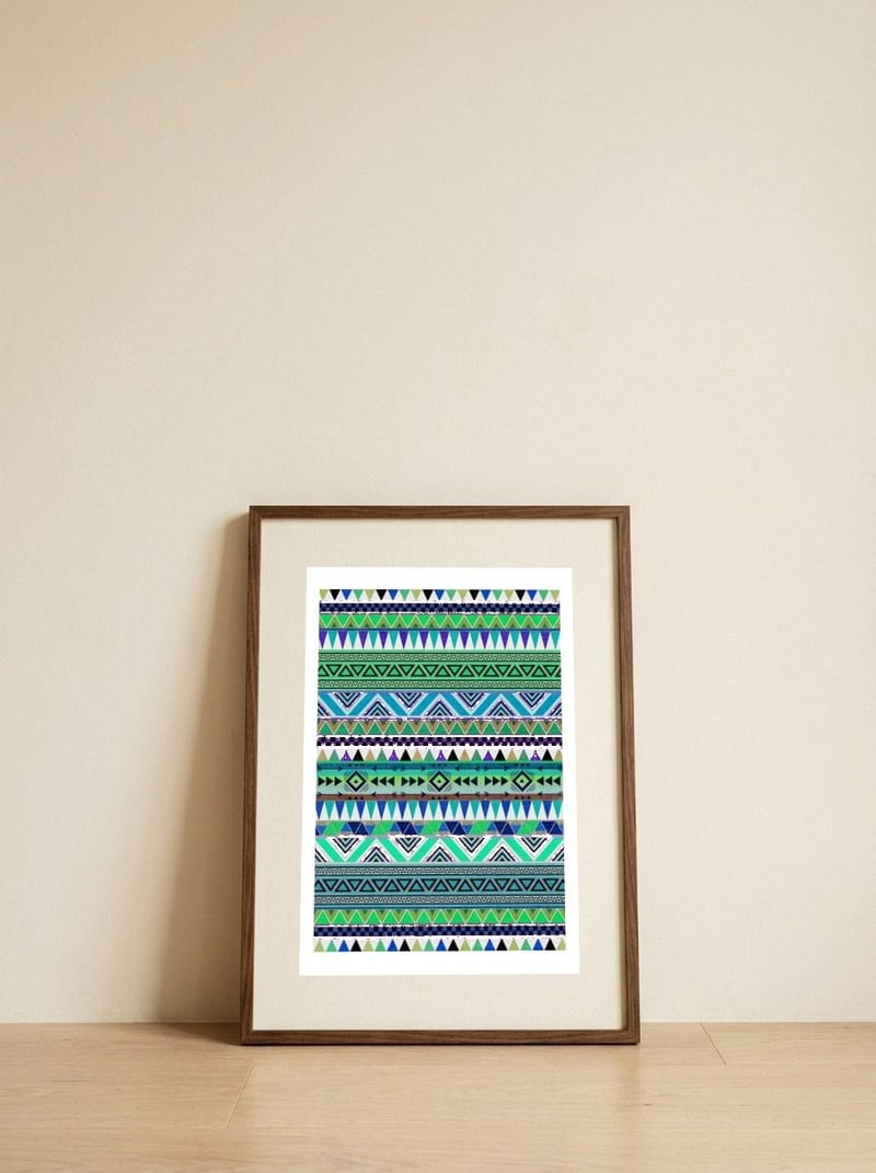 Esodrevo — framed, leaning against the wall