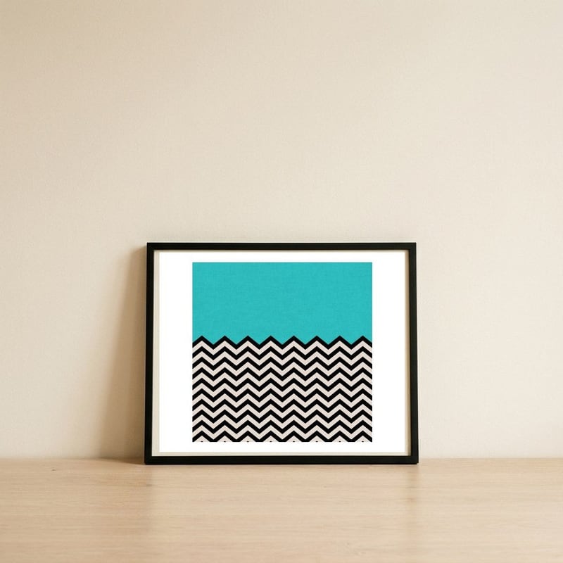 Follow The Sky — framed, leaning against the wall