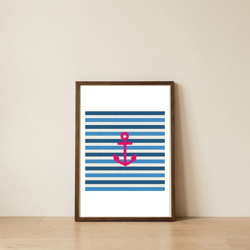 Stay I — framed, leaning against the wall